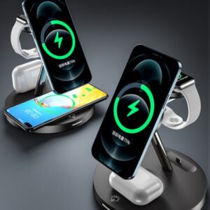 iQuick Multi Function Wireless Charger With LED Ambient-Black