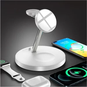 iQuick Multi Functions Wireless Charger With LED Ambient